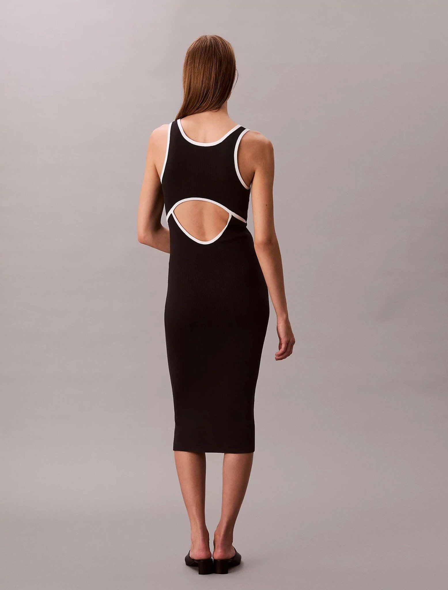 Calvin Klein - Đầm nữ Colorblock Trim Sleeveless Dress