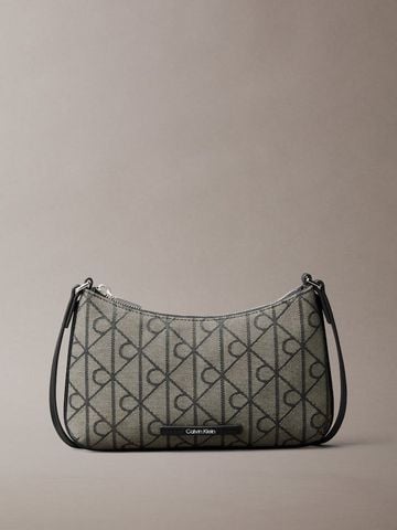 Calvin Klein - Túi Đeo Vai Nữ Emblem Jacquard Convertible Mini Bag