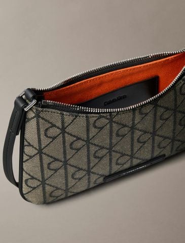 Calvin Klein - Túi Đeo Vai Nữ Emblem Jacquard Convertible Mini Bag