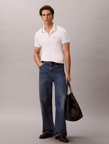 Calvin Klein - Áo Thun Có Cổ Nam Cooling Tipped Collar Polo