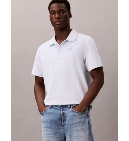 Calvin Klein - Áo Thun Có Cổ Nam SS EZ Monologo Casual Pique Polo