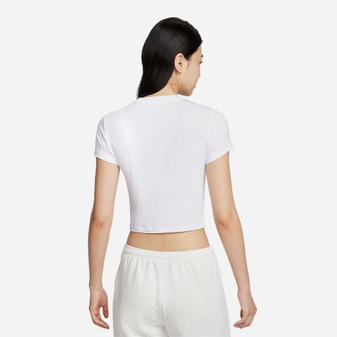 Nike - Áo Tay Ngắn Thể Thao Nữ Sportswear Chill Knit Crop