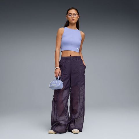 Puma - Áo Thun Ba Lỗ Nữ Ribbed Crop Top