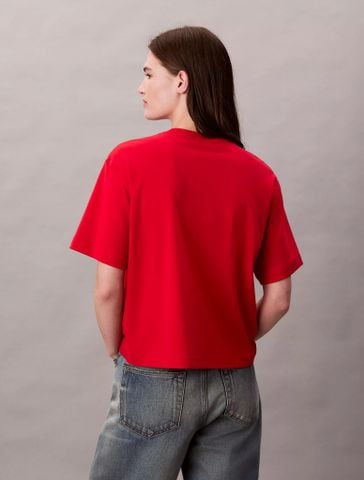 Calvin Klein - Áo phông thời trang nữ Embroidered Logo Graphic Classic T-Shirt - 2