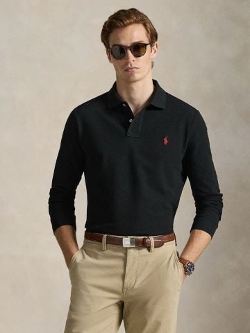 Ralph Lauren - Áo Thun Có Cổ Nam Custom Slim Fit Mesh Polo Shirt