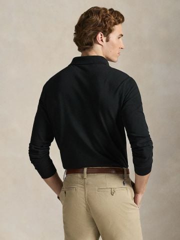 Ralph Lauren - Áo Thun Có Cổ Nam Custom Slim Fit Mesh Polo Shirt