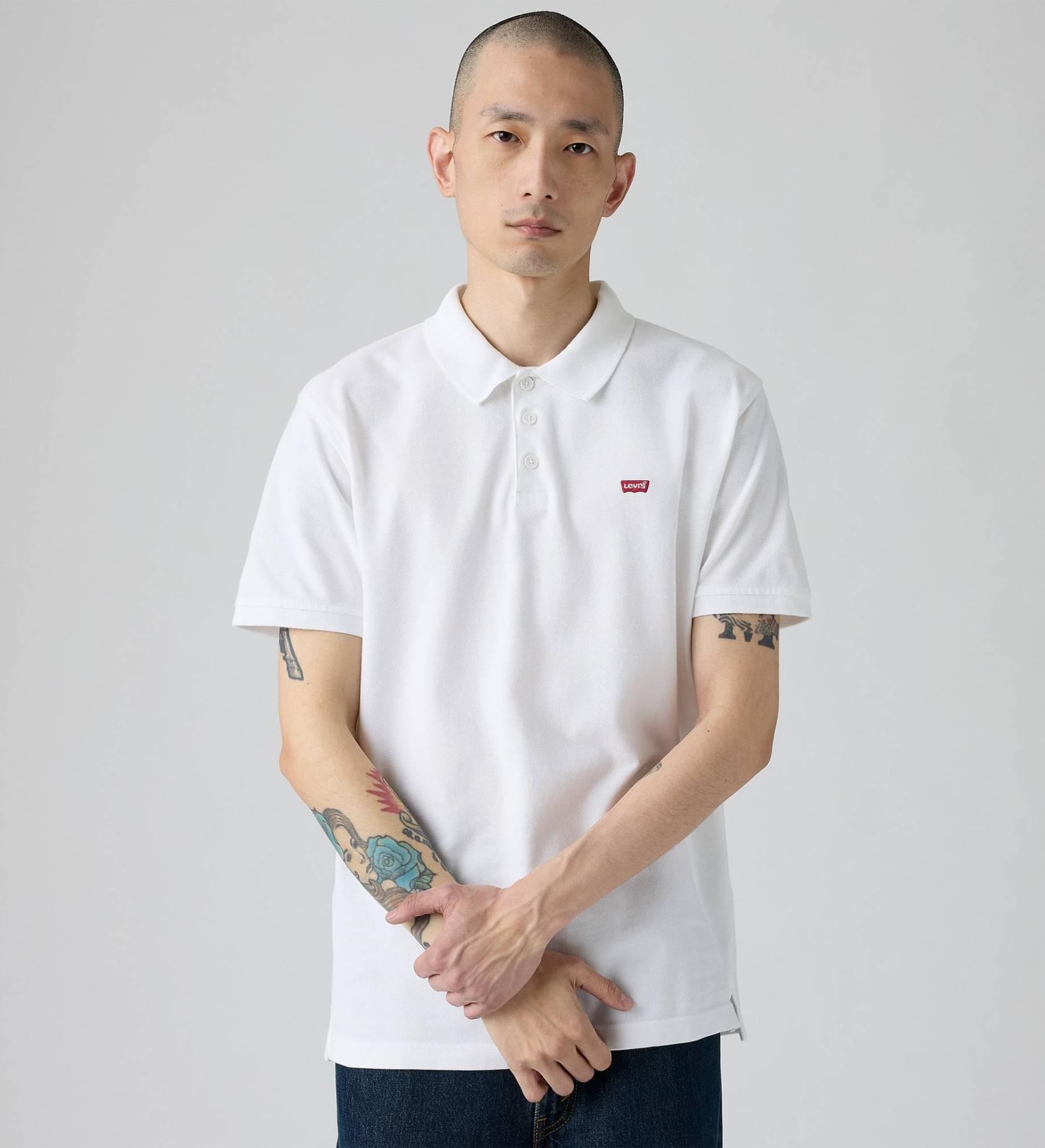 Levi's - Áo Polo Tay Ngắn Nam Housemark Polo White