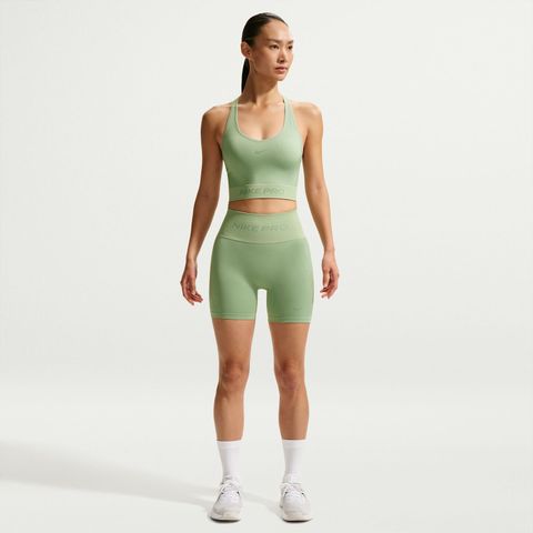 Nike - Quần Ngắn Thể Thao Nữ Nike Pro Seamless Women's Dri-FIT High-Waisted 5
