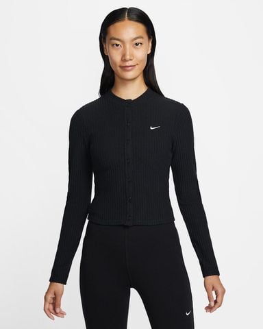 Nike - Áo Cardigan Nữ Sportswear Chill Knit Slim Wide-Ribbed Cardigan