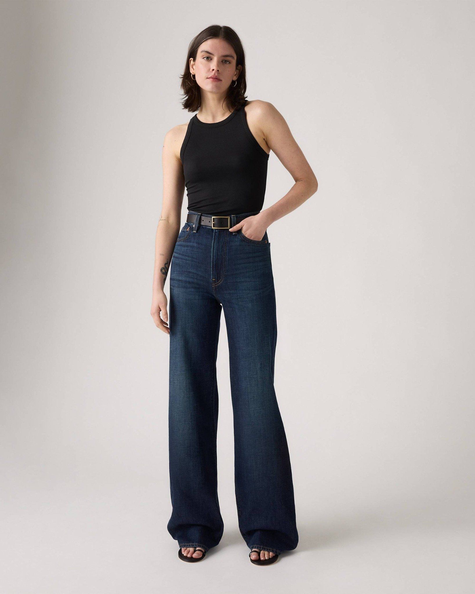 Levi's - Quần jeans ống rộng nữ Ribcage Wide Leg Women's Jeans