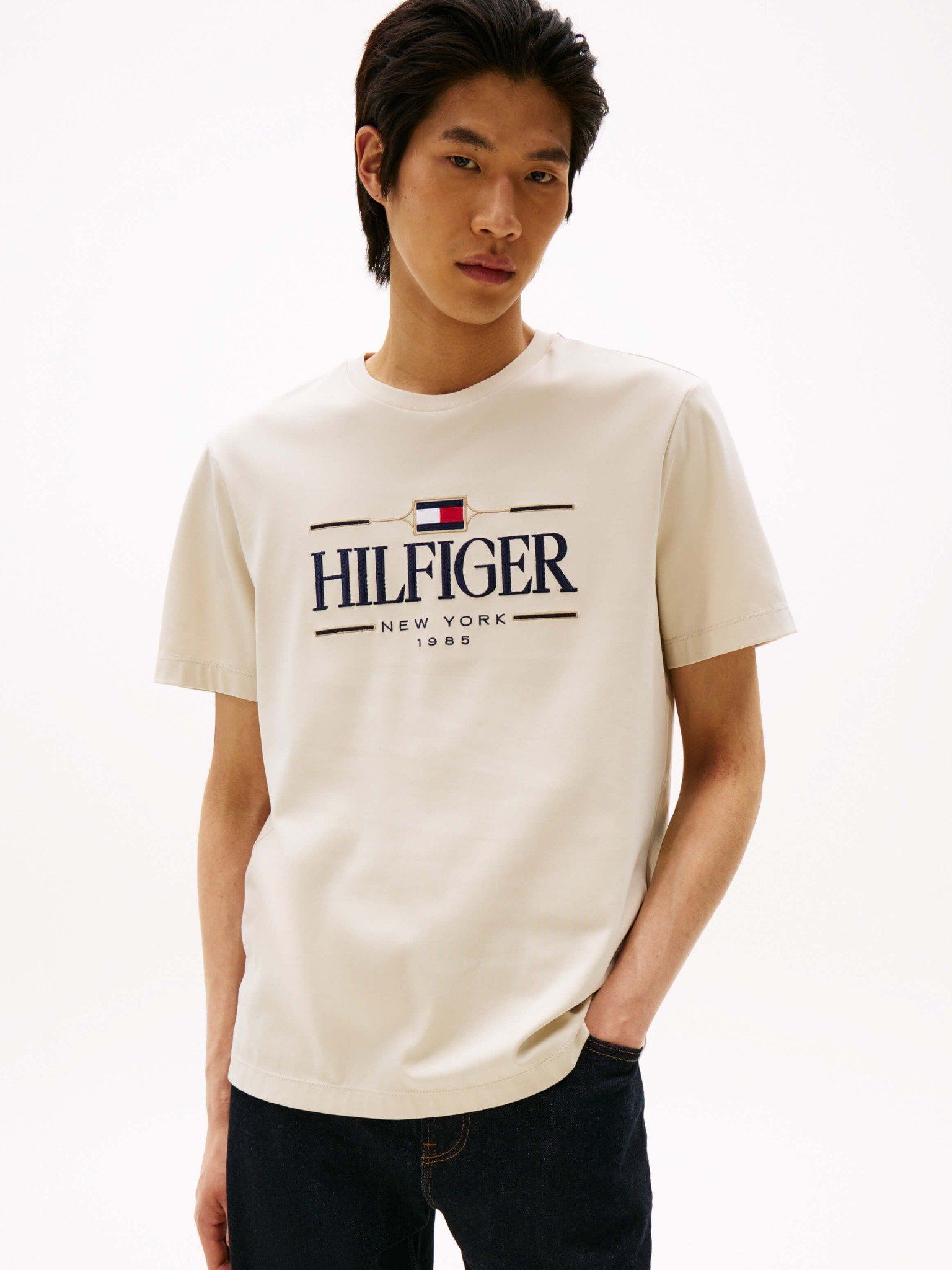 Tommy Hilfiger - Áo phông tay ngắn nam TH Icon Hilfiger Tee