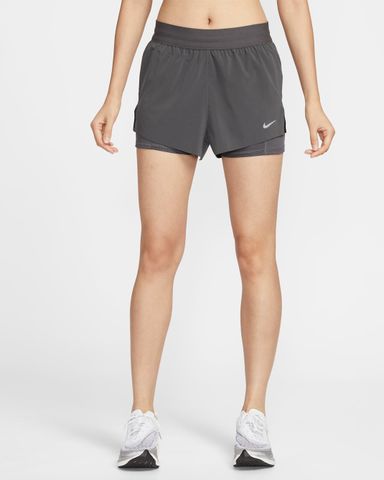 Nike - Quần ngắn thể thao Nữ Swift Women's Dri-FIT Mid-Rise 2-in-1 Running Shorts