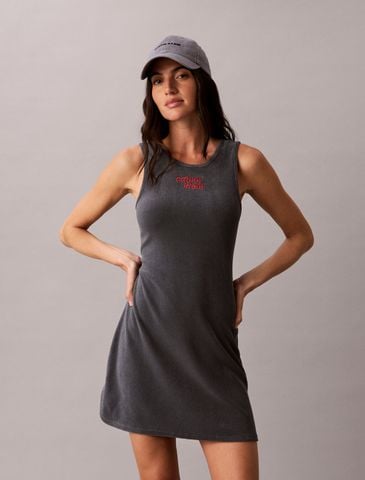 Calvin Klein - Đầm Mini Nữ Towel Terry Scoop Back Mini Dress