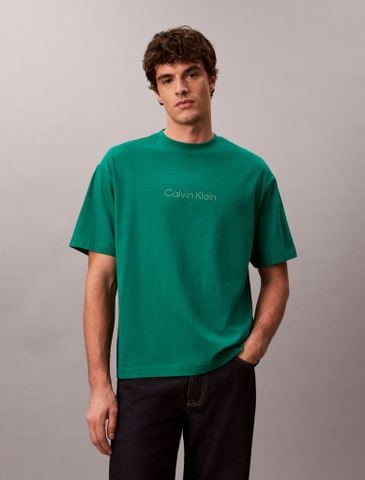 Calvin Klein - Áo Phông Tay Ngắn Nam Relaxed Standard Logo Crewneck Tee