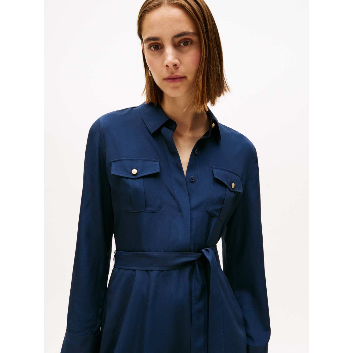 Tommy Hilfiger - Đầm nữ Utility Fluid Shirt Dress