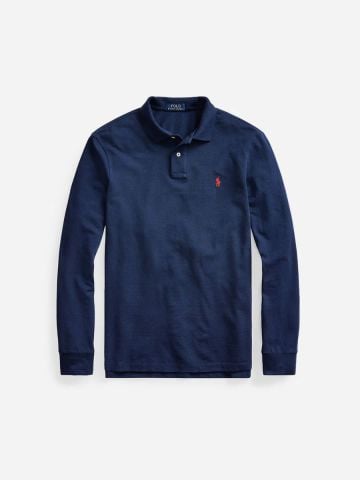 Ralph Lauren - Áo Thun Có Cổ Nam Custom Slim Fit Mesh Polo Shirt