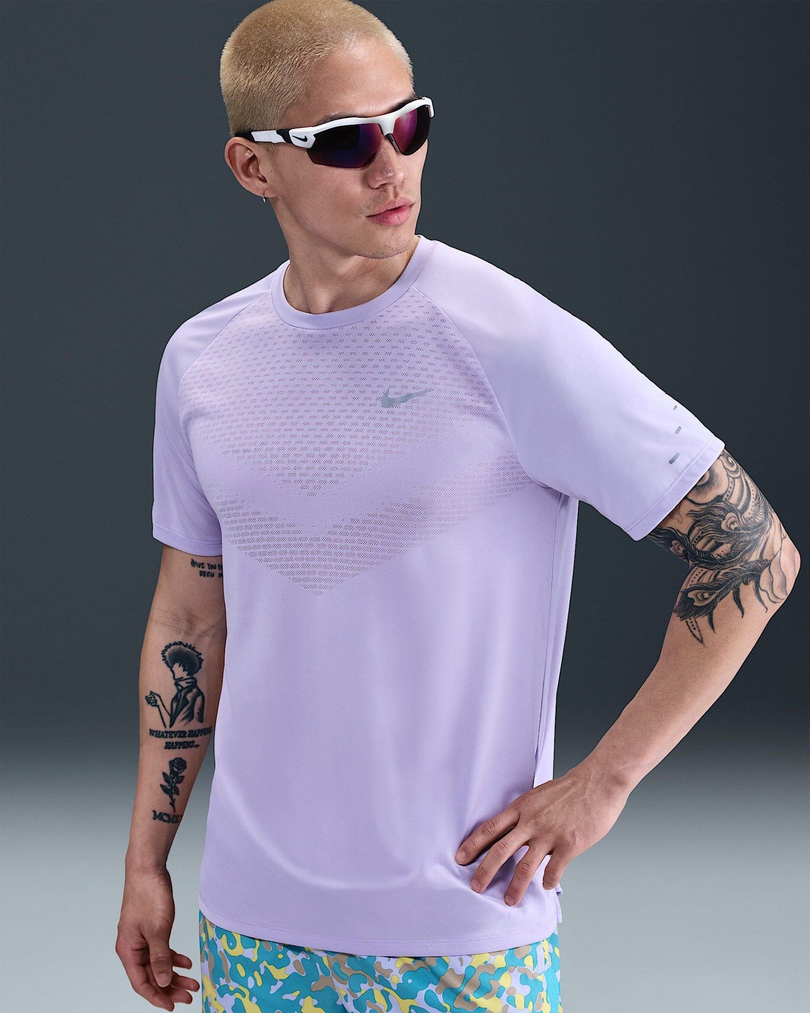 Nike - Áo thun tay ngắn thể thao Nam Stride Men's Dri-FIT ADV Short-Sleeve Running Top