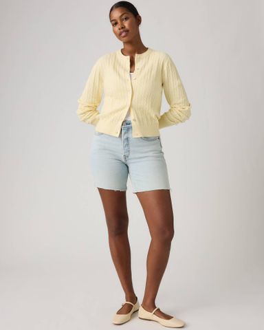 Levi's - Quần Jean Ngắn Nữ 501 Original Fit Mid-Thigh Lightweight Shorts