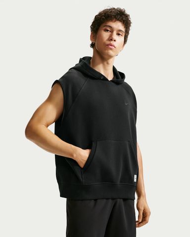 Nike - Áo Hoodie Sát Nách Nam Dri-FIT Fleece Sleeveless Training Hoodie