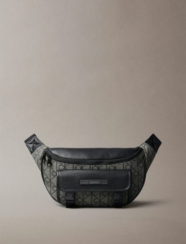Calvin Klein - Túi Bao Tử Nam Allover Emblem Logo Waistpack