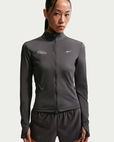 Nike - Áo Khoác Thể Thao Nữ Swift Dri-FIT Full-Zip Mid-Layer Running Top