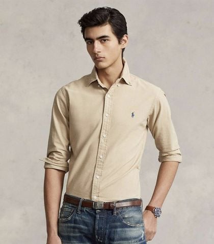 Ralph Lauren - Áo Sơ Mi Nam Custom Fit Garment-Dyed Oxford Shirt