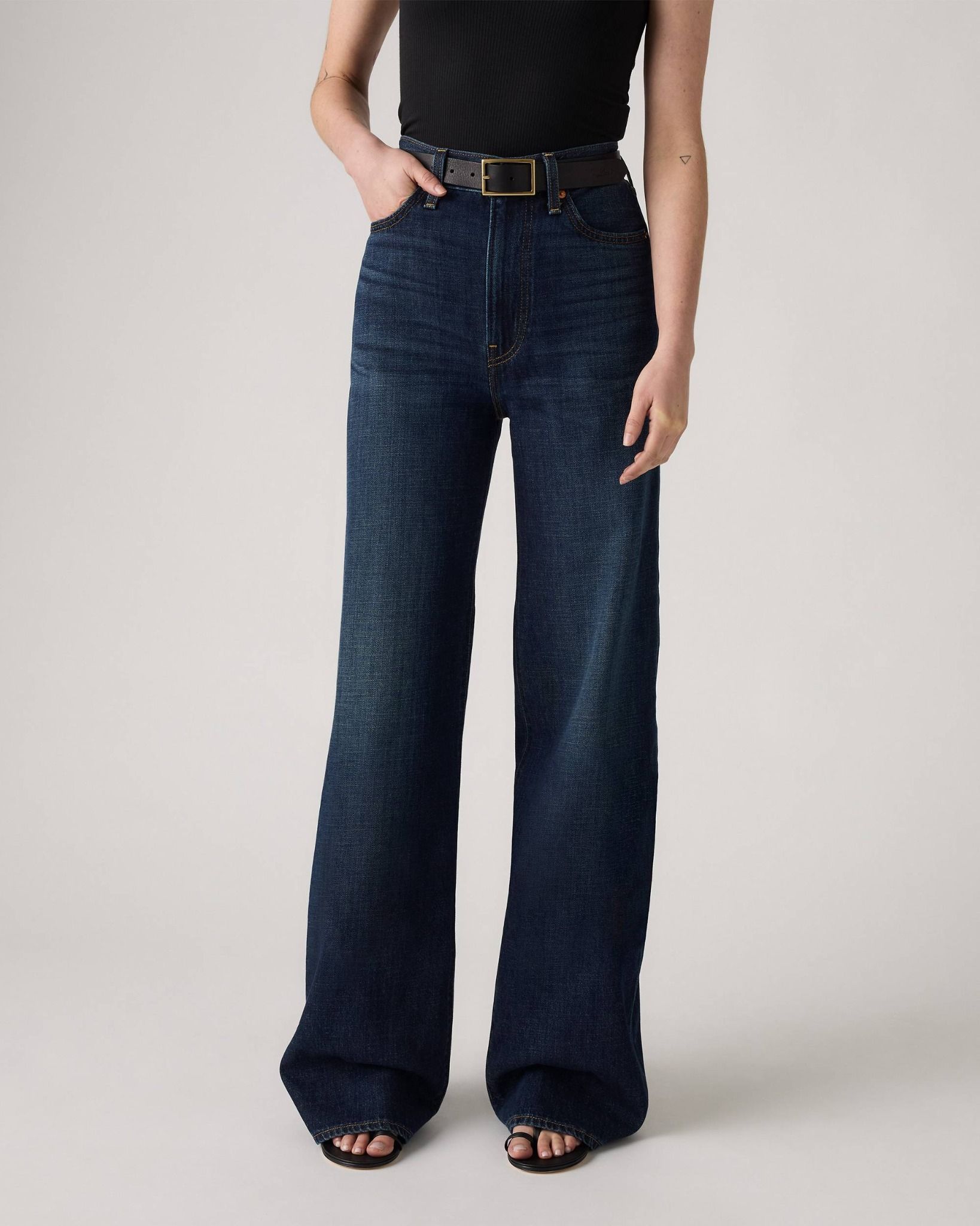 Levi's - Quần jeans ống rộng nữ Ribcage Wide Leg Women's Jeans