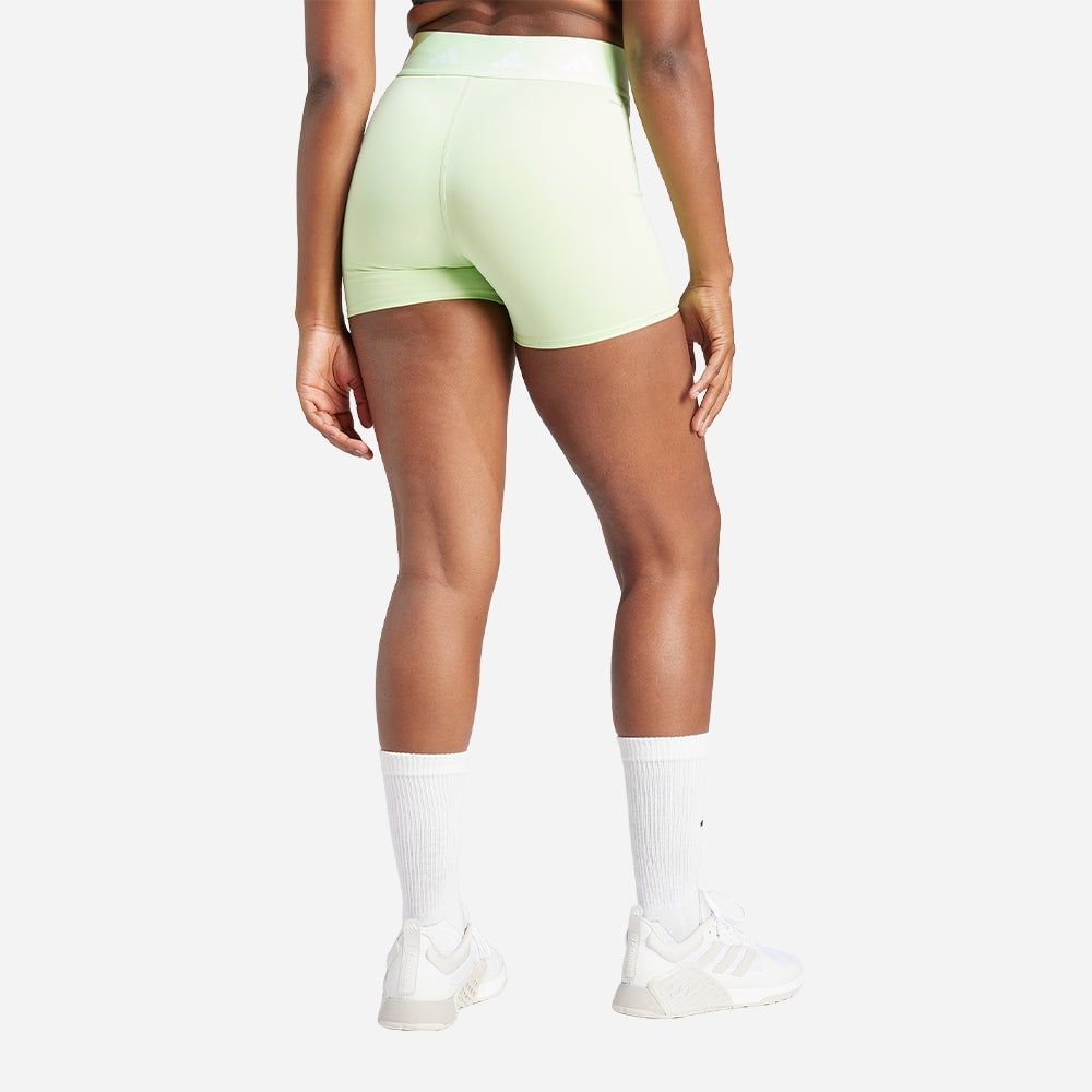 adidas - Quần ngắn ống bó Nữ Women's Adidas Techfit Halftights - Green