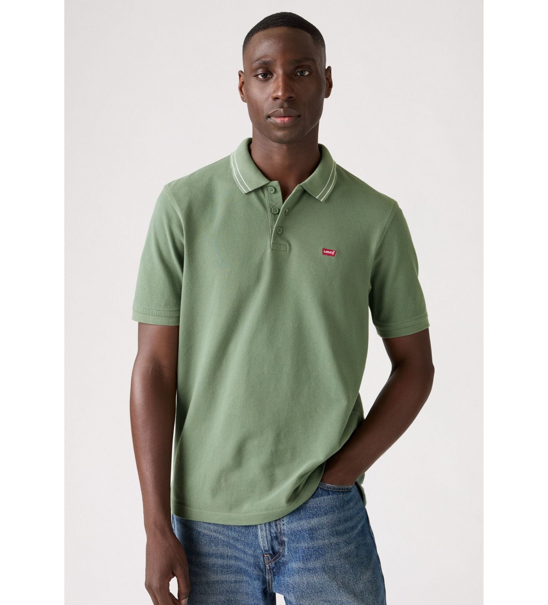 Levi's - Áo thun có cổ nam Regular Polo Green