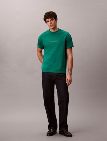 Calvin Klein - Áo Phông Tay Ngắn Nam Relaxed Standard Logo Crewneck Tee