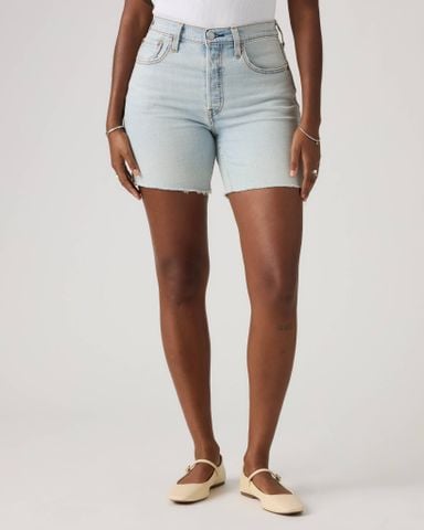 Levi's - Quần Jean Ngắn Nữ 501 Original Fit Mid-Thigh Lightweight Shorts