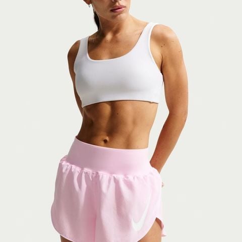 Nike - Quần Ngắn Chạy Bộ Nữ Tempo Flow Swoosh Dri-FIT Mid-Rise Brief-Lined Running Shorts