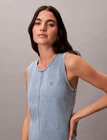 Calvin Klein - Đầm Mini Nữ Denim Shift Dress