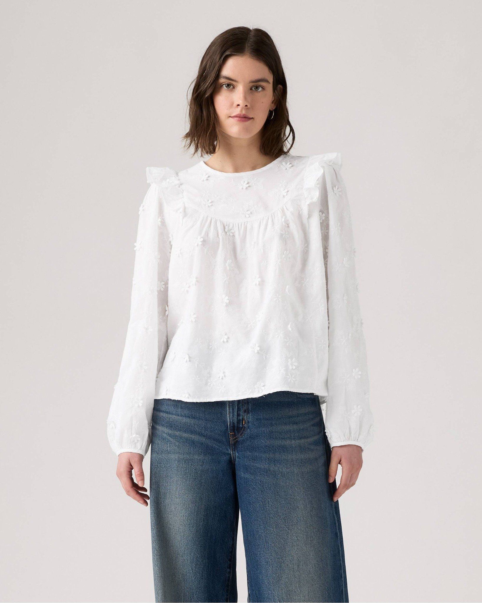 Levi's - Áo tay dài thời trang nữ Mallory Blouse - White