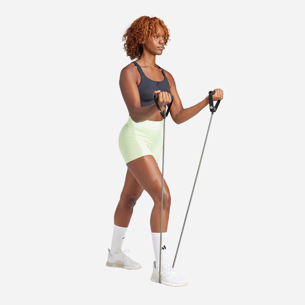 adidas - Quần ngắn ống bó Nữ Women's Adidas Techfit Halftights - Green