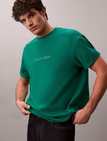 Calvin Klein - Áo Phông Tay Ngắn Nam Relaxed Standard Logo Crewneck Tee