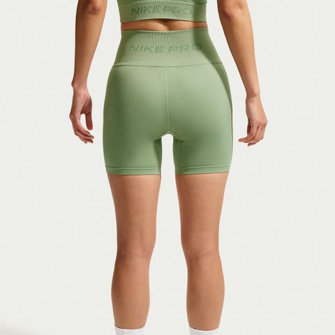 Nike - Quần Ngắn Thể Thao Nữ Nike Pro Seamless Women's Dri-FIT High-Waisted 5