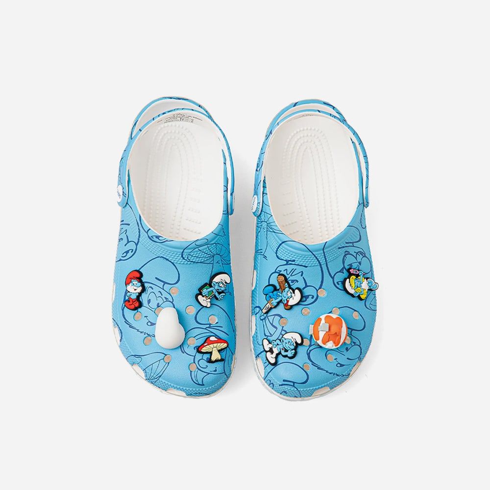 Crocs - Xăng đan trẻ em Smurfs Classic Clog