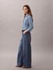 Calvin Klein - Quần Jean Dài Nữ Wide Leg Linen Jeans