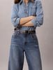 Calvin Klein - Quần Jean Dài Nữ Wide Leg Linen Jeans