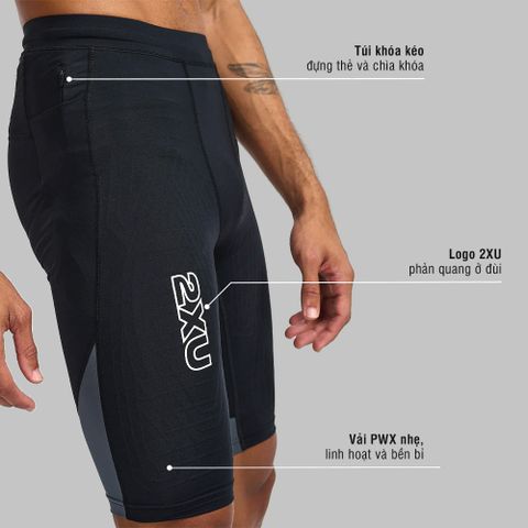 2Xu - Quần ngắn nam Light Speed React Comp Running - 4