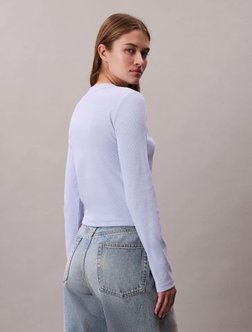 Calvin Klein - Áo Thun Tay Dài Nữ Monologo Baby Tee - 2
