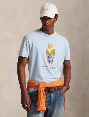 Ralph Lauren - Áo Thun Tay Ngắn Nam Knit T-Shirt Custom Slim Fit