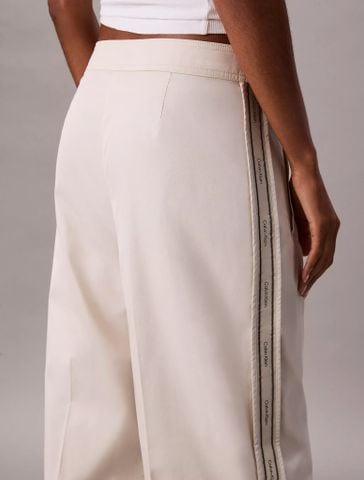 Calvin Klein - Quần dài nữ Cotton Twill Logo Tape Pants - 2