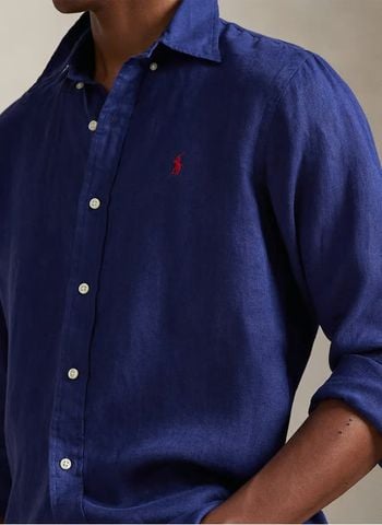 Ralph Lauren - Áo Sơ Mi Tay Dài Nam Custom Fit Linen Shirt