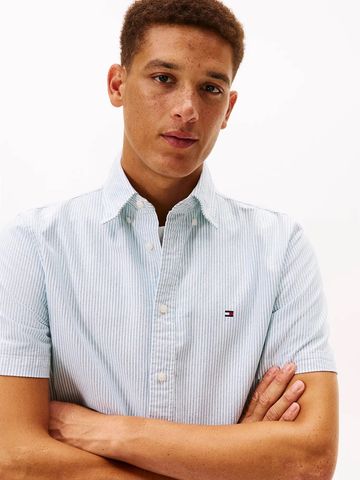 Tommy Hilfiger - Áo sơ mi tay ngắn nam Heritage Oxford Stripe Shirt - 3