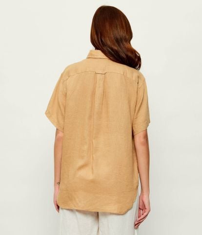 Ralph Lauren - Áo Sơ Mi Nữ Linen Shirt Relaxed Fit