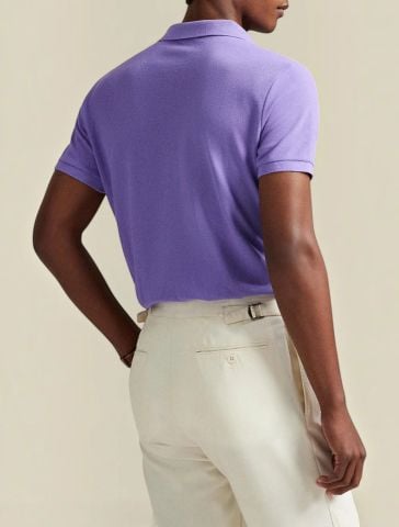 Ralph Lauren - Áo Thun Có Cổ Nam The Iconic Custom Slim Fit Mesh Polo