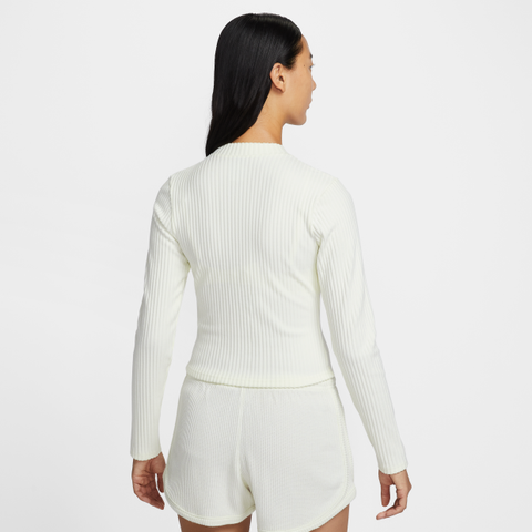Nike - Áo Cardigan Nữ Sportswear Chill Knit Slim Wide-Ribbed Cardigan