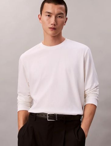 Calvin Klein - Áo Thun Tay Dài Nam Premium Interlock Cotton Tee